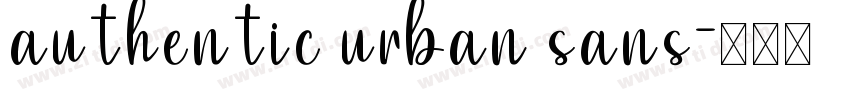 authentic urban sans字体转换 authentic urban sans字体转换